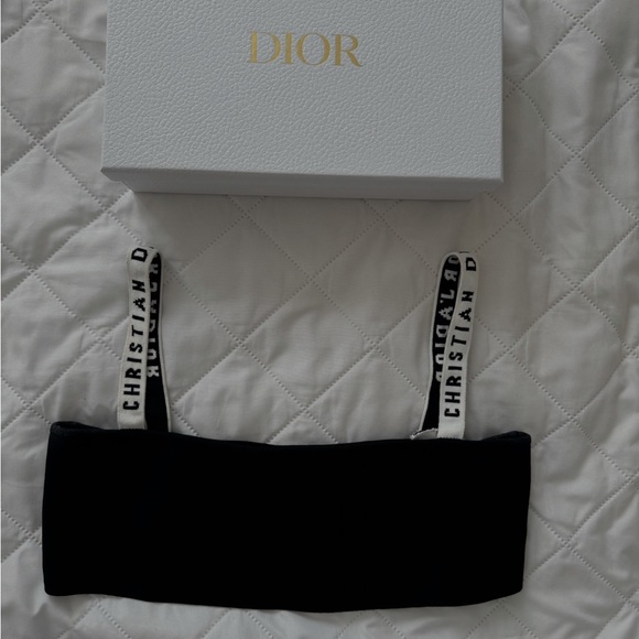 Dior Black Bandeau Top